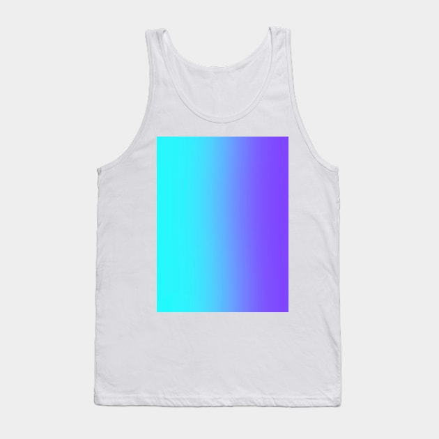 Purple and turquoise ombré Tank Top by Dexter1468